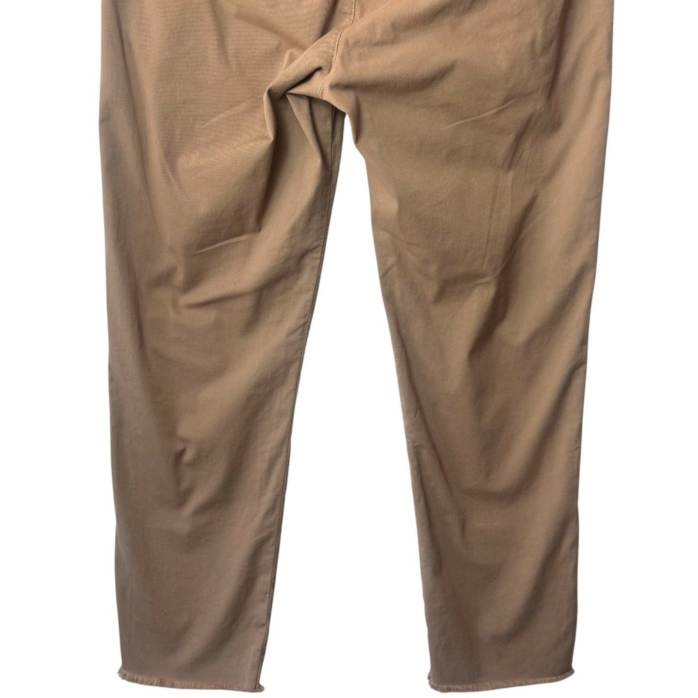 Frank & Eileen Wicklow Crop Pants Brown Cotton Raw Hem Capsule Minimalist 2 - Picture 7 of 13